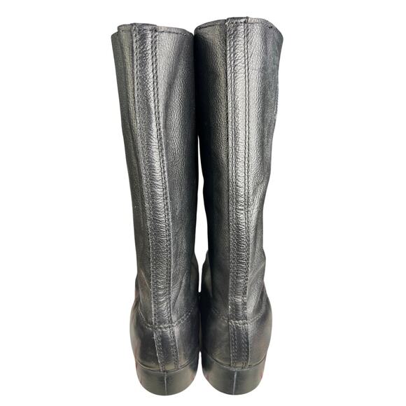 Vintage 80’s NVA Men’s German Officer Black Leather Jack Boots Size 29 US 10 main image 10